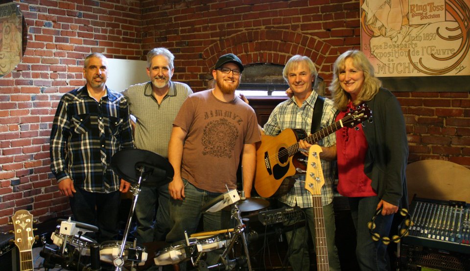 2nd Street Public Market. The guys from the Restoration Band sat in with us: Duane on guitar, Adam on bass and guitar, Jim on drums, Howie and Debbie
